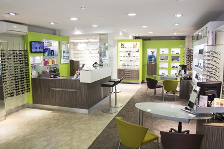 Das Geschäft von innen.